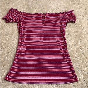 off the shoulder top (aeropostale; xs)